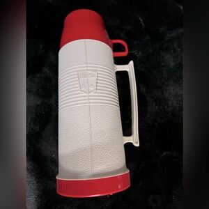 Set of vintage thermo thermoses holiday lunch season retro mid century modern